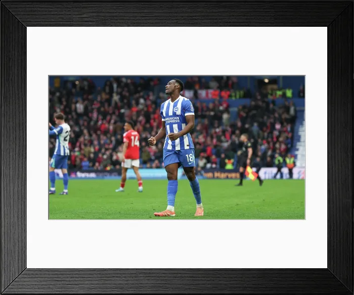 Framed Print : Brighton and Hove Albion v Nottingham Forest Premier League 01MAR26 Framed Print : Brighton and Hove Albion v Nottingham Forest Premier League 01MAR26