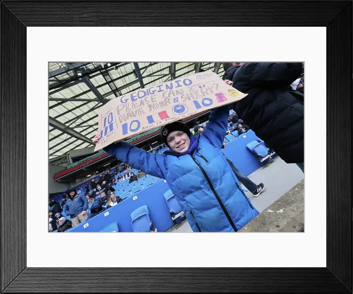 Framed Print : Brighton and Hove Albion v Nottingham Forest Premier League 01MAR26 Framed Print : Brighton and Hove Albion v Nottingham Forest Premier League 01MAR26