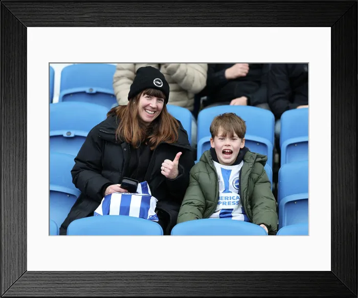 Framed Print : Brighton and Hove Albion v Nottingham Forest Premier League 01MAR26