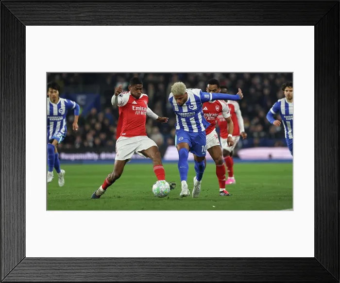 Framed Print : Brighton and Hove Albion v Arsenal Premier League 04MAR26 Framed Print : Brighton and Hove Albion v Arsenal Premier League 04MAR26