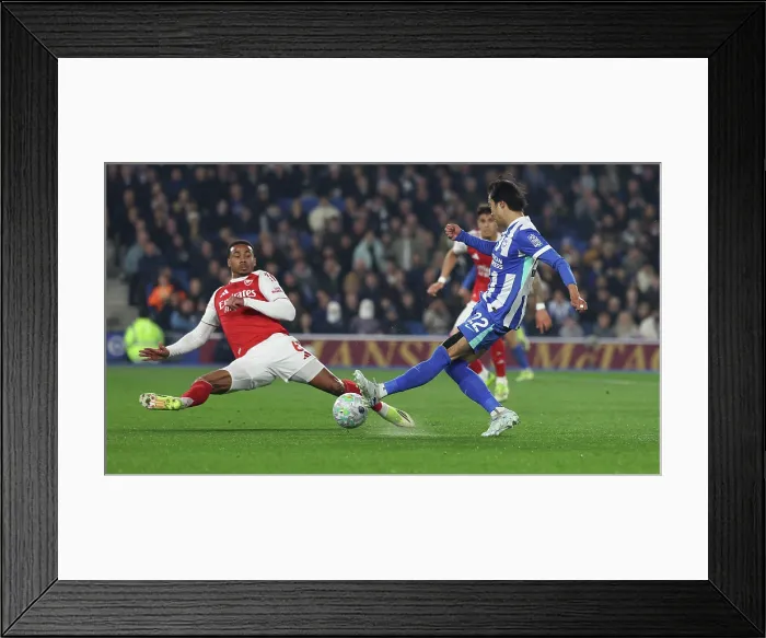 Framed Print : Brighton and Hove Albion v Arsenal Premier League 04MAR26