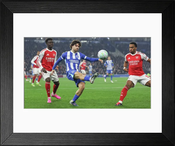 Framed Print : Brighton and Hove Albion v Arsenal Premier League 04MAR26