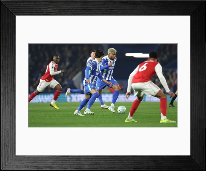Framed Print : Brighton and Hove Albion v Arsenal Premier League 04MAR26 Framed Print : Brighton and Hove Albion v Arsenal Premier League 04MAR26