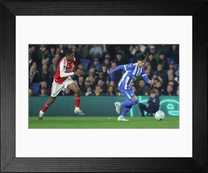 Framed Print : Brighton and Hove Albion v Arsenal Premier League 04MAR26