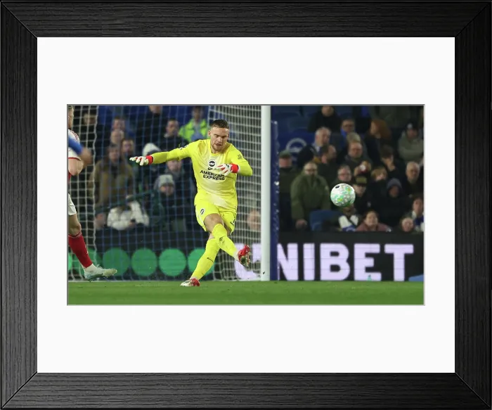 Framed Print : Brighton and Hove Albion v Arsenal Premier League 04MAR26 Framed Print : Brighton and Hove Albion v Arsenal Premier League 04MAR26