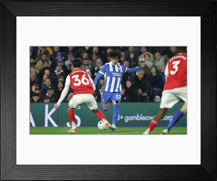 Framed Print : Brighton and Hove Albion v Arsenal Premier League 04MAR26