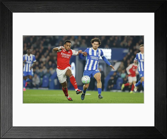 Framed Print : Brighton and Hove Albion v Arsenal Premier League 04MAR26 Framed Print : Brighton and Hove Albion v Arsenal Premier League 04MAR26