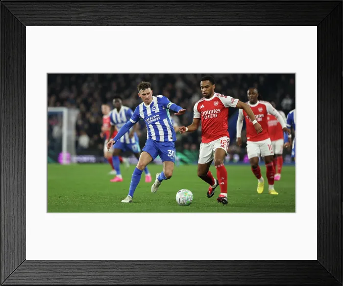 Framed Print : Brighton and Hove Albion v Arsenal Premier League 04MAR26