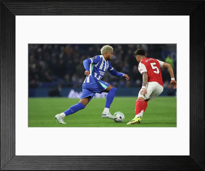 Framed Print : Brighton and Hove Albion v Arsenal Premier League 04MAR26 Framed Print : Brighton and Hove Albion v Arsenal Premier League 04MAR26