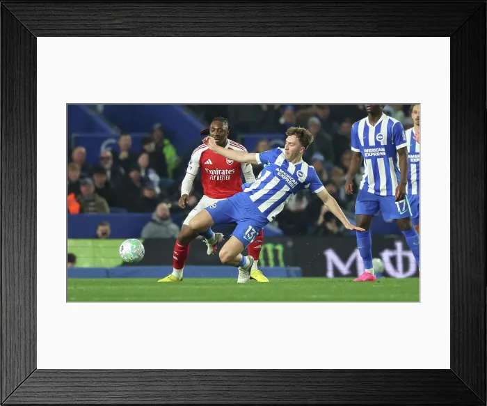 Framed Print : Brighton and Hove Albion v Arsenal Premier League 04MAR26