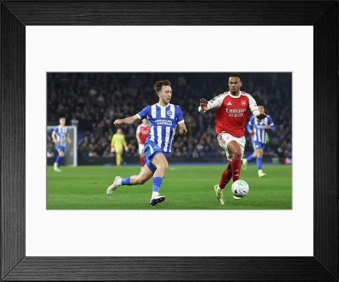 Framed Print : Brighton and Hove Albion v Arsenal Premier League 04MAR26