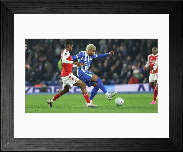 Framed Print : Brighton and Hove Albion v Arsenal Premier League 04MAR26 Framed Print : Brighton and Hove Albion v Arsenal Premier League 04MAR26