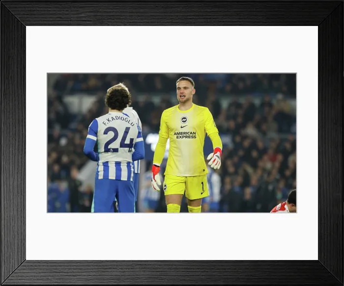 Framed Print : Brighton and Hove Albion v Arsenal Premier League 04MAR26