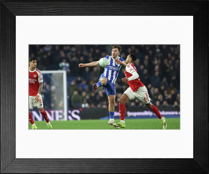 Framed Print : Brighton and Hove Albion v Arsenal Premier League 04MAR26 Framed Print : Brighton and Hove Albion v Arsenal Premier League 04MAR26