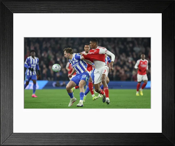 Framed Print : Brighton and Hove Albion v Arsenal Premier League 04MAR26 Framed Print : Brighton and Hove Albion v Arsenal Premier League 04MAR26
