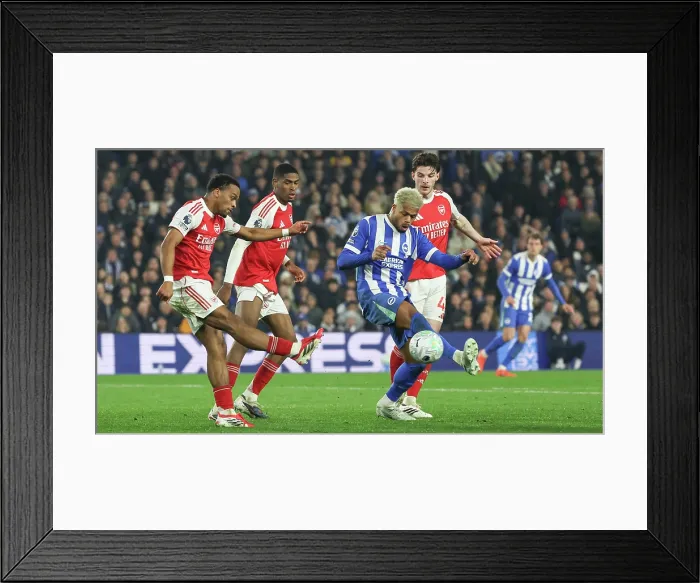 Framed Print : Brighton and Hove Albion v Arsenal Premier League 04MAR26