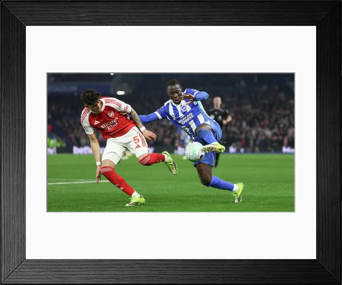 Framed Print : Brighton and Hove Albion v Arsenal Premier League 04MAR26 Framed Print : Brighton and Hove Albion v Arsenal Premier League 04MAR26