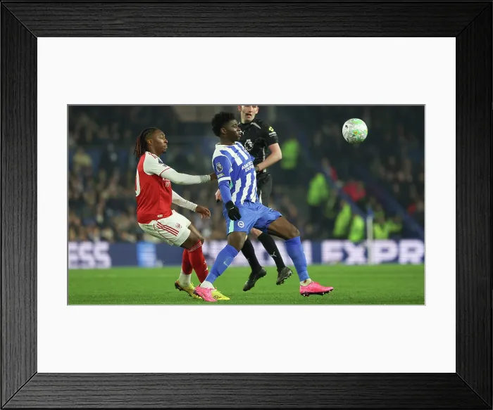 Framed Print : Brighton and Hove Albion v Arsenal Premier League 04MAR26 Framed Print : Brighton and Hove Albion v Arsenal Premier League 04MAR26