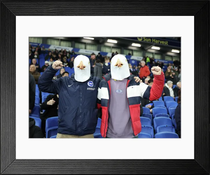 Framed Print : Brighton and Hove Albion v Arsenal Premier League 04MAR26 Framed Print : Brighton and Hove Albion v Arsenal Premier League 04MAR26