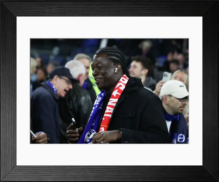 Framed Print : Brighton and Hove Albion v Arsenal Premier League 04MAR26 Framed Print : Brighton and Hove Albion v Arsenal Premier League 04MAR26