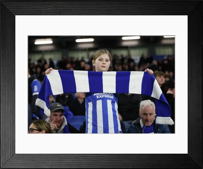 Framed Print : Brighton and Hove Albion v Arsenal Premier League 04MAR26