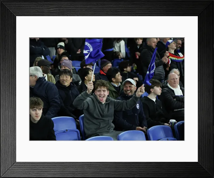 Framed Print : Brighton and Hove Albion v Arsenal Premier League 04MAR26