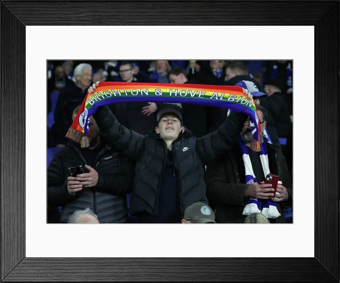 Framed Print : Brighton and Hove Albion v Arsenal Premier League 04MAR26