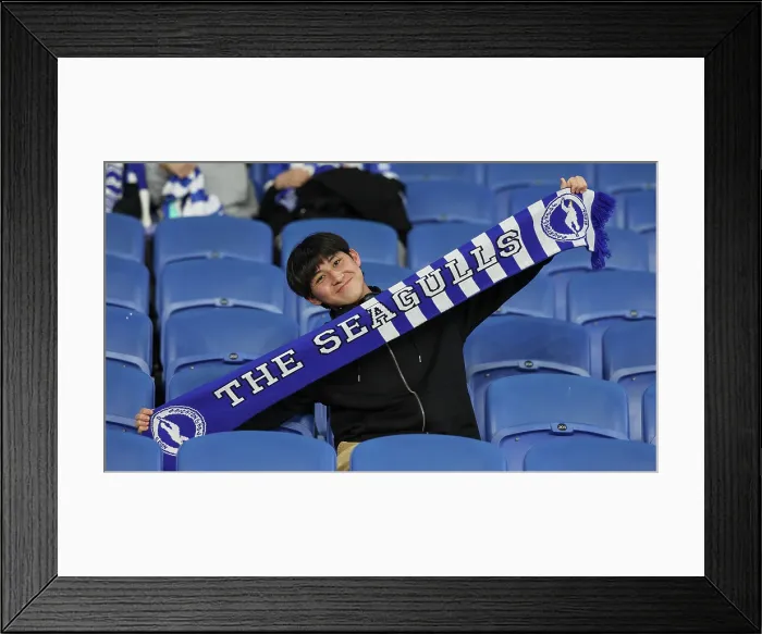Framed Print : Brighton and Hove Albion v Arsenal Premier League 04MAR26 Framed Print : Brighton and Hove Albion v Arsenal Premier League 04MAR26