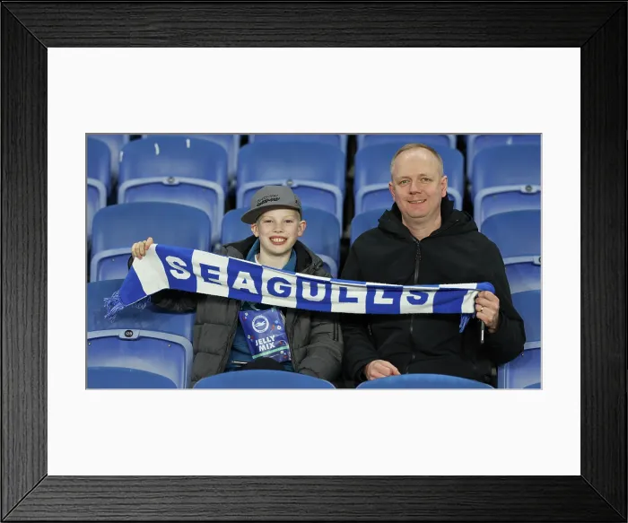 Framed Print : Brighton and Hove Albion v Arsenal Premier League 04MAR26