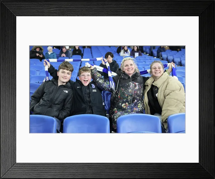 Framed Print : Brighton and Hove Albion v Arsenal Premier League 04MAR26
