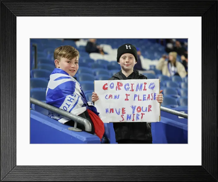 Framed Print : Brighton and Hove Albion v Arsenal Premier League 04MAR26