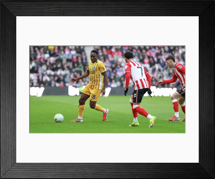 Framed Print : Sunderland v Brighton and Hove Albion Premier League 14MAR26 Framed Print : Sunderland v Brighton and Hove Albion Premier League 14MAR26