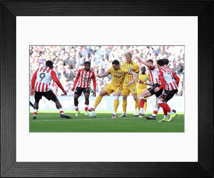 Framed Print : Sunderland v Brighton and Hove Albion Premier League 14MAR26 Framed Print : Sunderland v Brighton and Hove Albion Premier League 14MAR26
