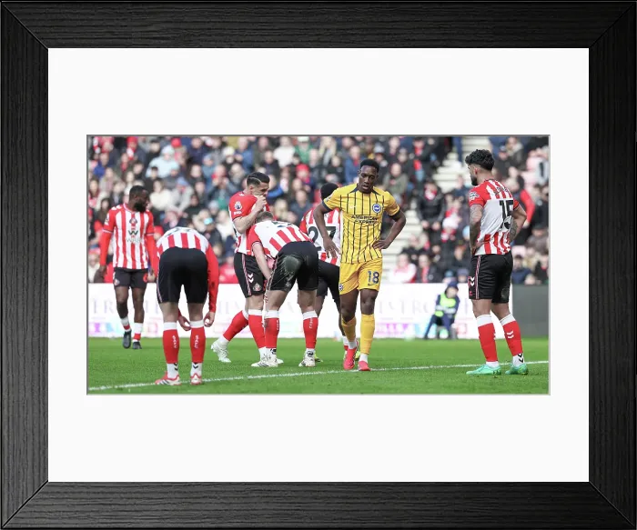 Framed Print : Sunderland v Brighton and Hove Albion Premier League 14MAR26 Framed Print : Sunderland v Brighton and Hove Albion Premier League 14MAR26
