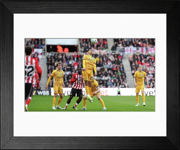 Framed Print : Sunderland v Brighton and Hove Albion Premier League 14MAR26 Framed Print : Sunderland v Brighton and Hove Albion Premier League 14MAR26