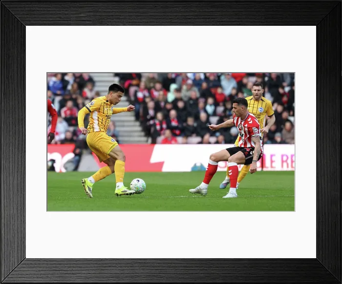 Framed Print : Sunderland v Brighton and Hove Albion Premier League 14MAR26 Framed Print : Sunderland v Brighton and Hove Albion Premier League 14MAR26