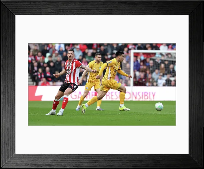 Framed Print : Sunderland v Brighton and Hove Albion Premier League 14MAR26 Framed Print : Sunderland v Brighton and Hove Albion Premier League 14MAR26
