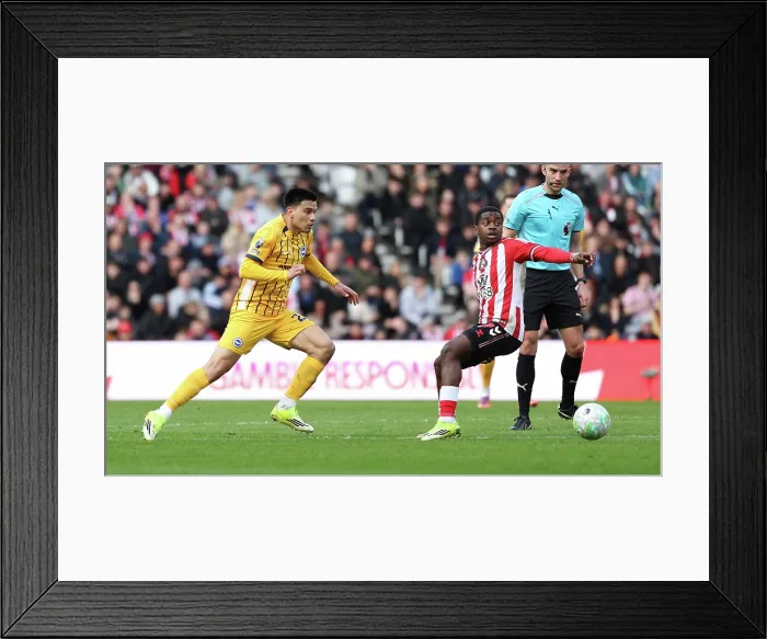 Framed Print : Sunderland v Brighton and Hove Albion Premier League 14MAR26 Framed Print : Sunderland v Brighton and Hove Albion Premier League 14MAR26