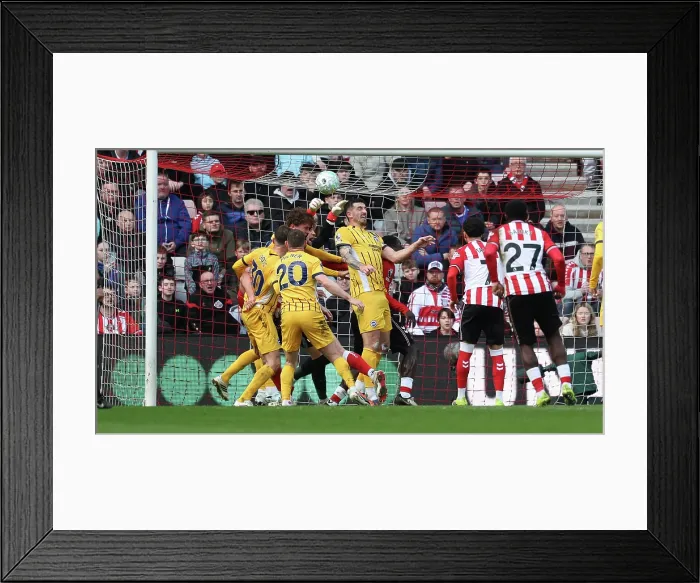 Framed Print : Sunderland v Brighton and Hove Albion Premier League 14MAR26