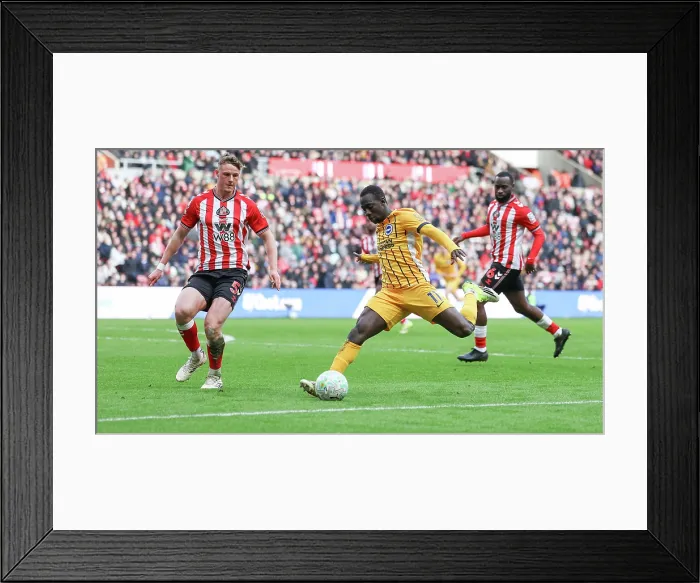 Framed Print : Sunderland v Brighton and Hove Albion Premier League 14MAR26 Framed Print : Sunderland v Brighton and Hove Albion Premier League 14MAR26