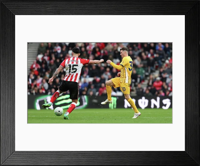 Framed Print : Sunderland v Brighton and Hove Albion Premier League 14MAR26 Framed Print : Sunderland v Brighton and Hove Albion Premier League 14MAR26