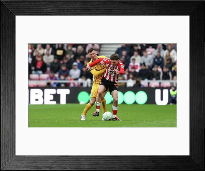 Framed Print : Sunderland v Brighton and Hove Albion Premier League 14MAR26 Framed Print : Sunderland v Brighton and Hove Albion Premier League 14MAR26