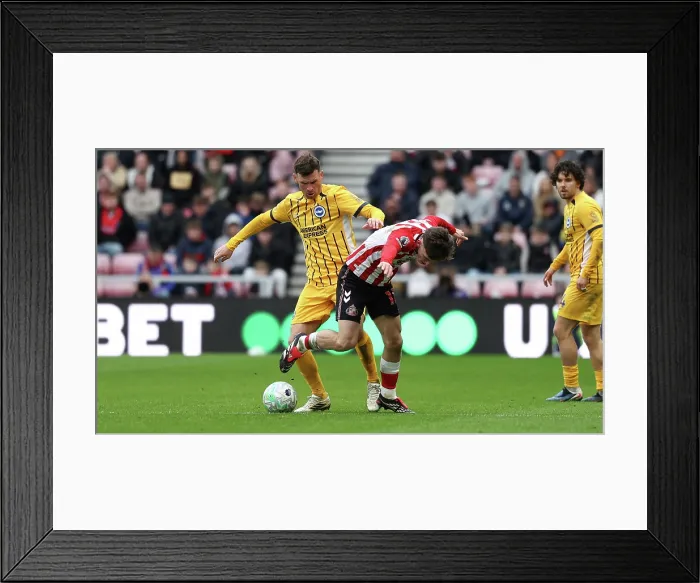 Framed Print : Sunderland v Brighton and Hove Albion Premier League 14MAR26 Framed Print : Sunderland v Brighton and Hove Albion Premier League 14MAR26