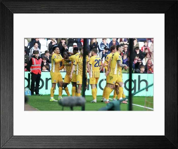 Framed Print : Sunderland v Brighton and Hove Albion Premier League 14MAR26 Framed Print : Sunderland v Brighton and Hove Albion Premier League 14MAR26