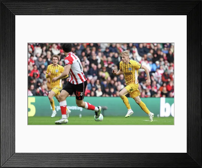 Framed Print : Sunderland v Brighton and Hove Albion Premier League 14MAR26 Framed Print : Sunderland v Brighton and Hove Albion Premier League 14MAR26