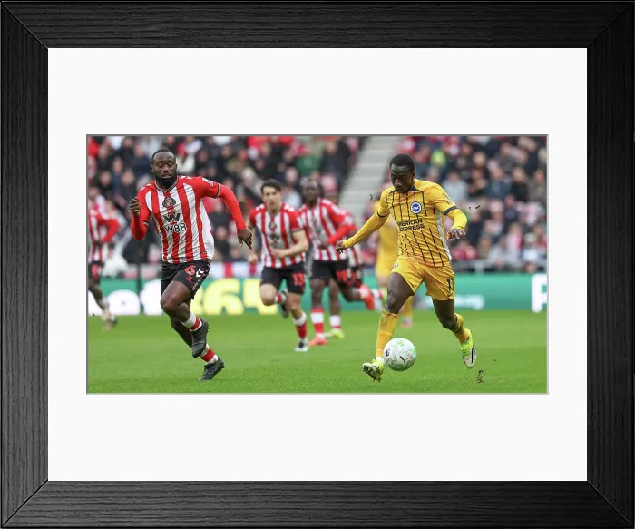 Framed Print : Sunderland v Brighton and Hove Albion Premier League 14MAR26 Framed Print : Sunderland v Brighton and Hove Albion Premier League 14MAR26