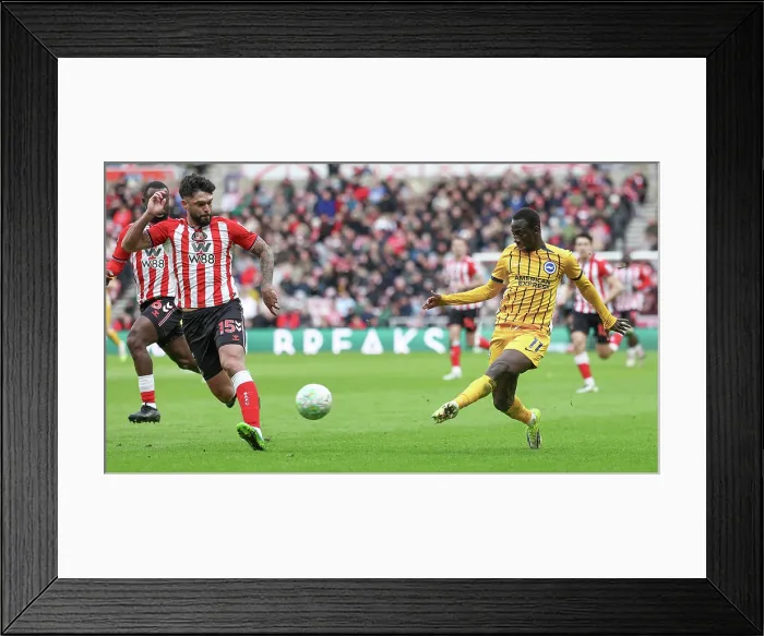 Framed Print : Sunderland v Brighton and Hove Albion Premier League 14MAR26 Framed Print : Sunderland v Brighton and Hove Albion Premier League 14MAR26