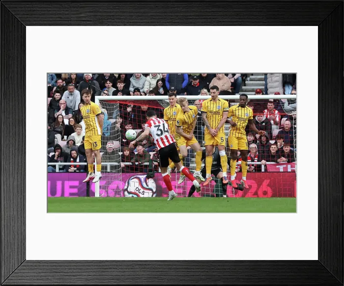 Framed Print : Sunderland v Brighton and Hove Albion Premier League 14MAR26 Framed Print : Sunderland v Brighton and Hove Albion Premier League 14MAR26