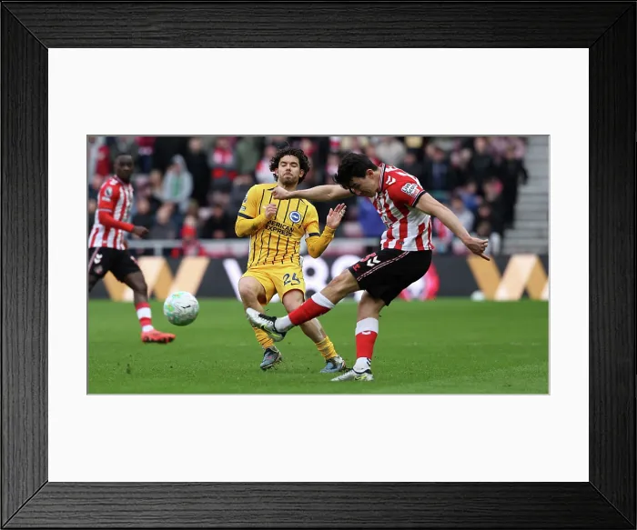 Framed Print : Sunderland v Brighton and Hove Albion Premier League 14MAR26 Framed Print : Sunderland v Brighton and Hove Albion Premier League 14MAR26