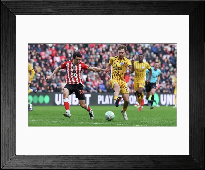Framed Print : Sunderland v Brighton and Hove Albion Premier League 14MAR26 Framed Print : Sunderland v Brighton and Hove Albion Premier League 14MAR26